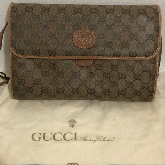 Gucci Handbags - Vintage Gucci Canvas Handbag